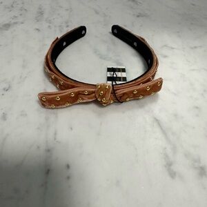 Lele sadoughi Bardot headband in camel